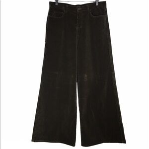 RALPH LAUREN BLACK LABEL Corduroy Pants Wide Leg Ribbed Retro Y2K Style Brown 8